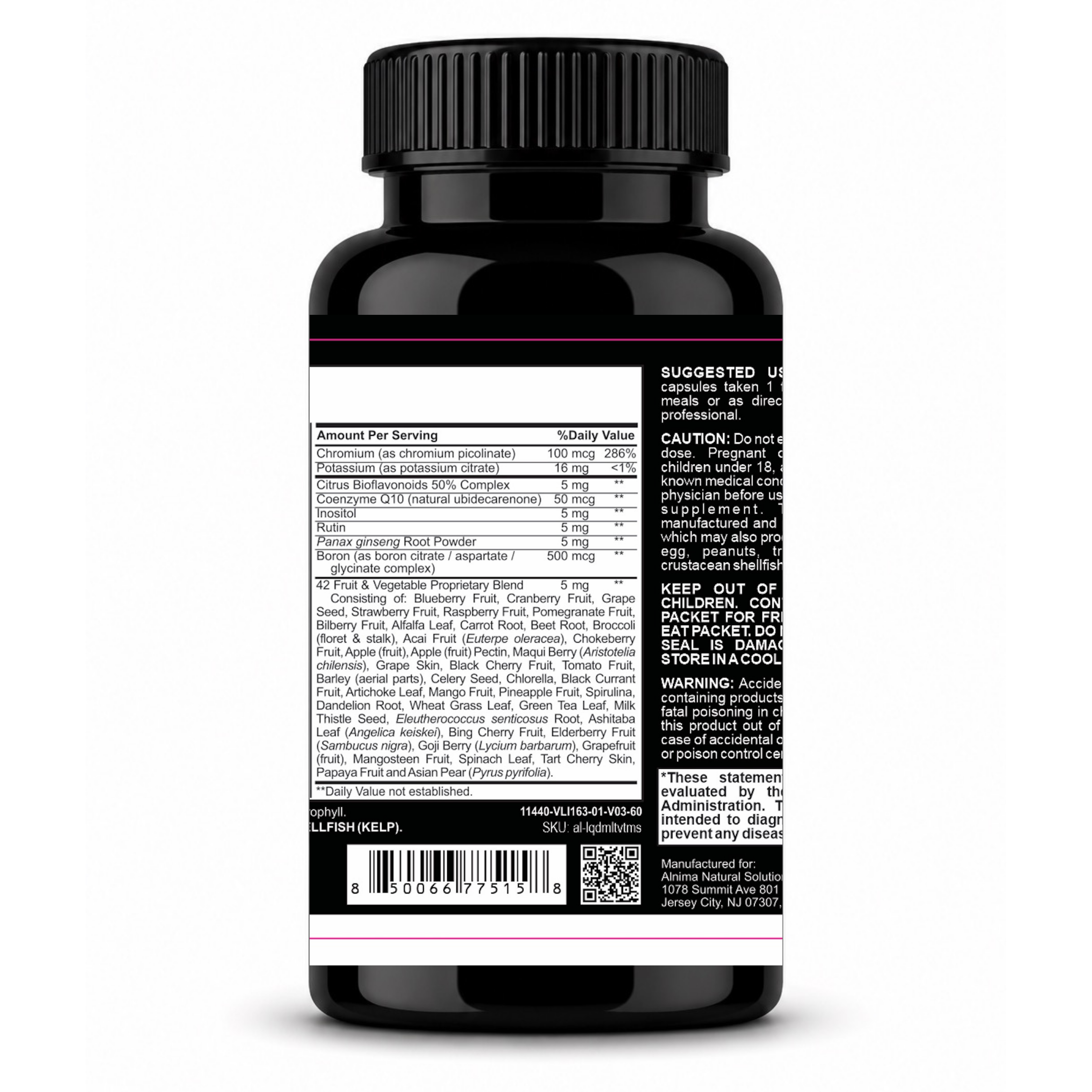 Multivitamin Complex Liquid Capsules – Alnima | Daily Nutritional Support | Halal Certified | 60 Liquid Capsules | Made in USA