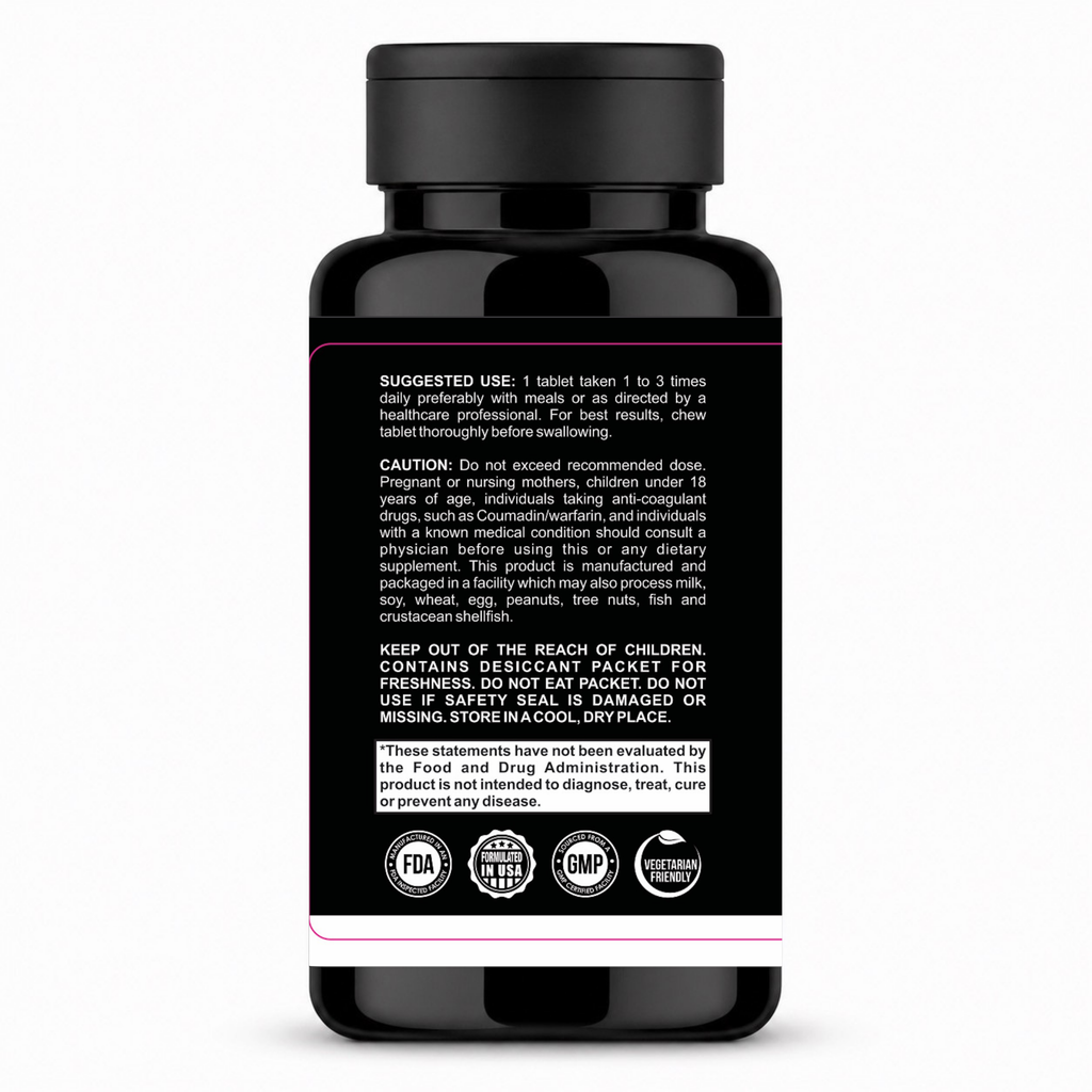 Vitamin D3 + K2 Chewable Tablets – Alnima | Daily Nutrient Support Formula | Halal Certified | 90 Chewable Tablets | Made in USA